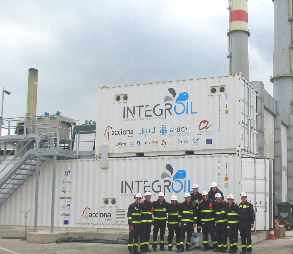 The INTEGROIL pilot plant is in operation in the downstream scenario.
